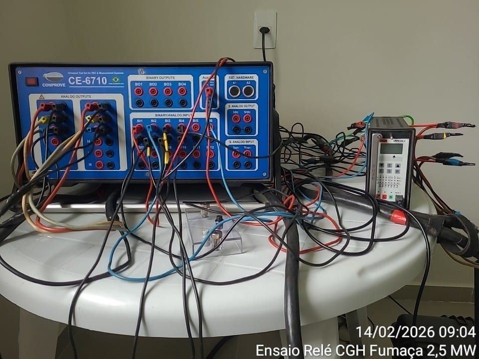Maleta CE-6710 ligada ao relé